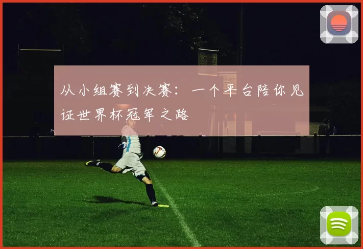 从小组赛到决赛:一个平台陪你见证世界杯冠军之路