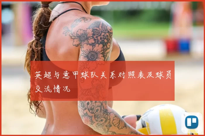 英超与意甲球队关系对照表及球员交流情况