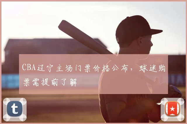 CBA辽宁主场门票价格公布,球迷购票需提前了解